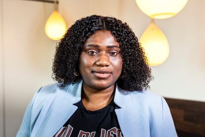 Joy Ogbeide, de 40 años, mediadora intercultural en Las Poderosas, proyecto social premiado por Fundación La Caixa.