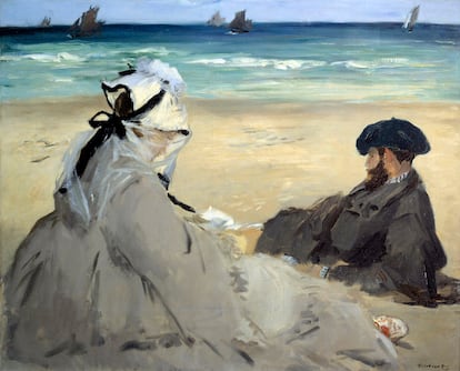 'En la playa' (1873), de Édouard Manet.