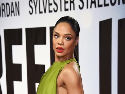 Tessa Thompson en la premiere europea de 'Creed 2'.