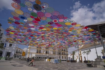 El entoldado, en Cartaya.