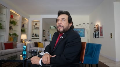 Felix Ulloa, vice-presidente de El Salvador, durante a entrevista concedida nesta segunda-feira na residência oficial da Embaixada do seu país em Madri.