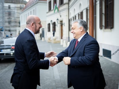 Charles Michel y Viktor Orbán