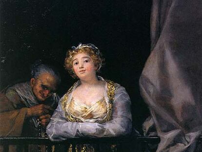 <i>Maja con celestina en el balcón, </i>de Francisco de Goya. De la colección de Alicia Koplowitz.