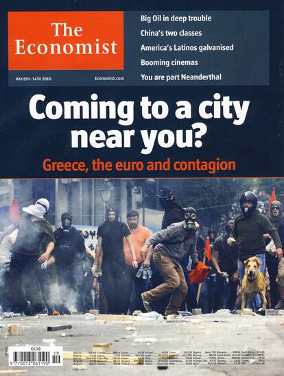 <i>Lukánikos</i> se ha convertido en protagonista de las protestas, y en muchos medios, ha ocupado la portada junto a los manifestantes, como la portada del semanario <i>The Economist</i>.