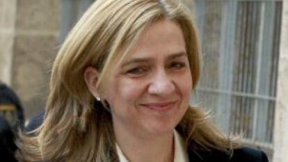 La infanta Cristina, el dia que va anar a declarar.