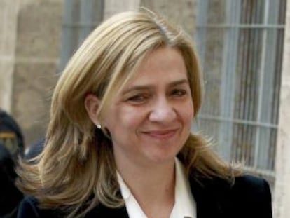 La infanta Cristina, el dia que va anar a declarar.