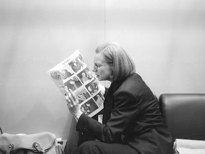 Fleur Jaeggy, en Turín en 1995.
