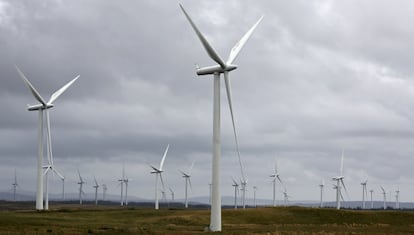 Imagen de un parque e&oacute;lico de Iberdrola.