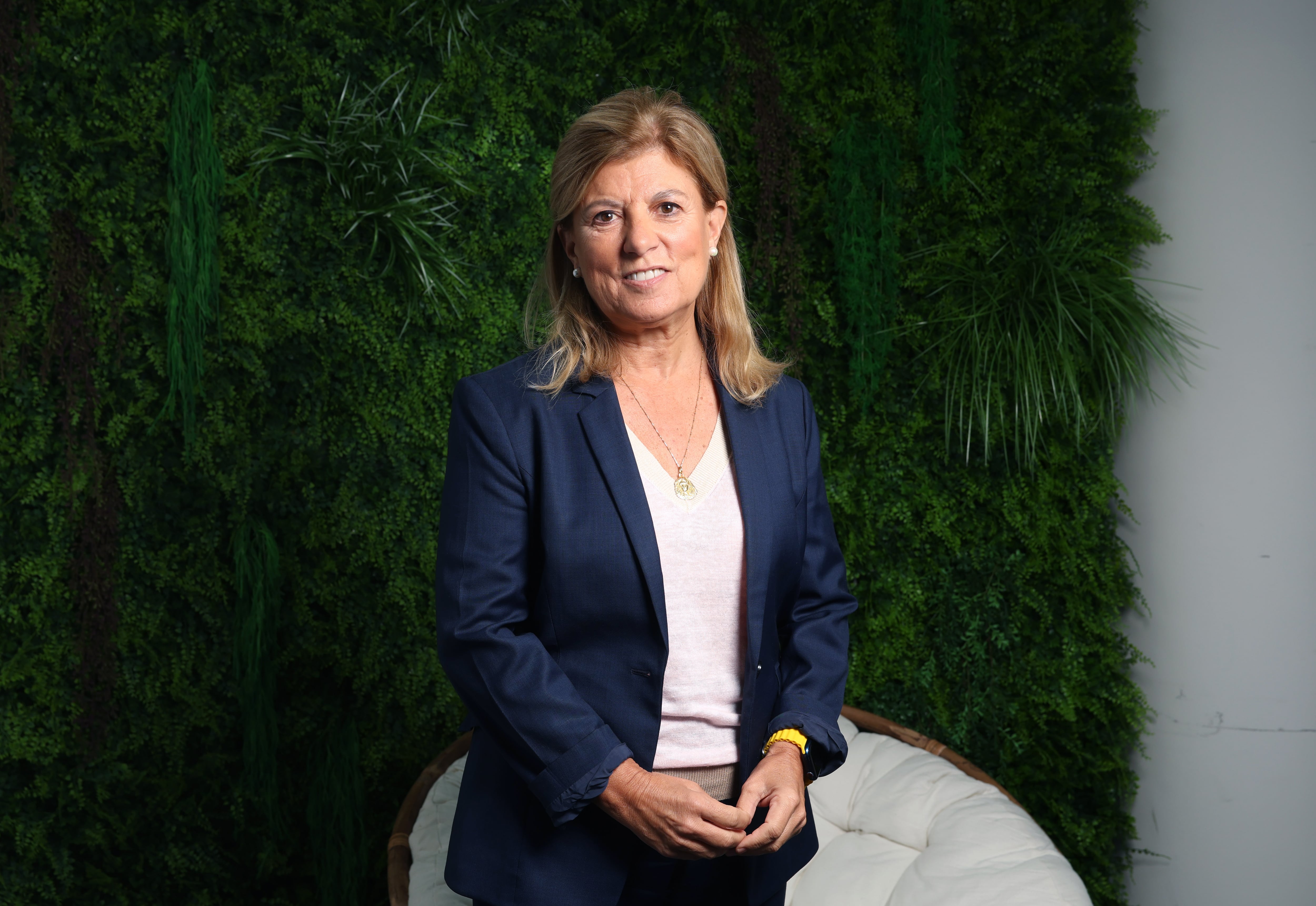 Marta Blázquez, presidenta de Faconauto y vicepresidenta de CEPYME en las oficinas de Faconauto en Madrid.
