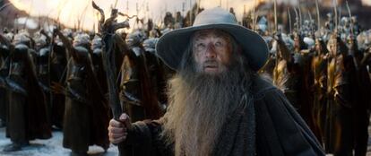 Ian McKellen, en 'El Hobbit: la batalla de los cinco ejércitos'.