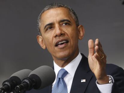 Barack Obama, durante seu discurso na academia de West Point.