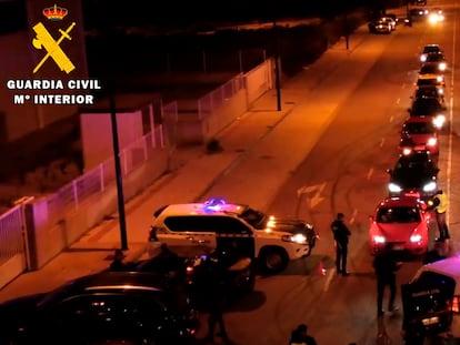 Macro dispositivo policial de Guardia Civil y Policía Local de Zaragoza contra las carreras ilegales.