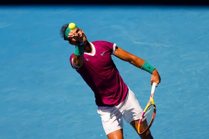 Rafa Nadal en el Open de Australia el pasado enero.