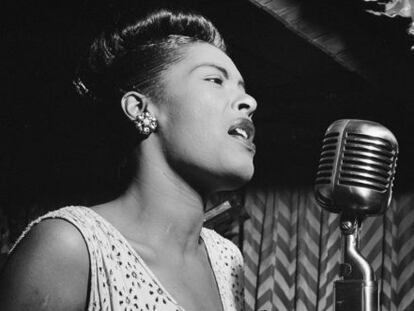 La cantante Billie Holiday.