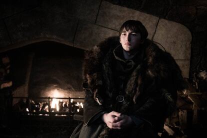 Isaac Hempstead-Wright, en el papel de Bran Stark, en una imagen de la octava temporada de 'Juego de tronos'.