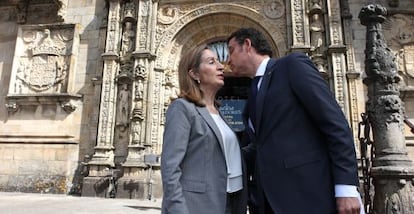 Pastor y Feijóo, en Santiago el pasado mayo