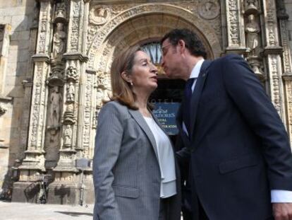 Pastor y Feijóo, en Santiago el pasado mayo