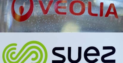 Logos de Veolia y Suez.