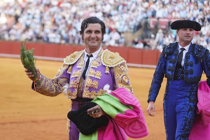 Morante de la Puebla, en la plaza de La Maestranza de Sevilla.