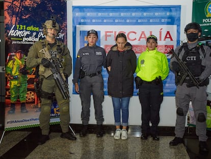 Margareth Lezeth Chacón, tras ser capturada por la Interpol en San Salvador (El Salvador), el 18 de enero de 2023.