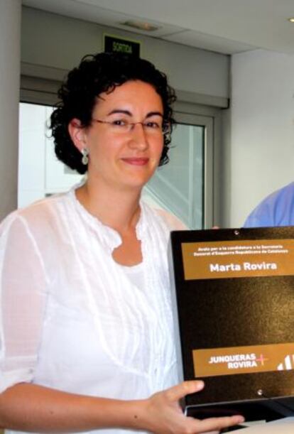 Marta Rovira, candidata de ERC al Parlament.