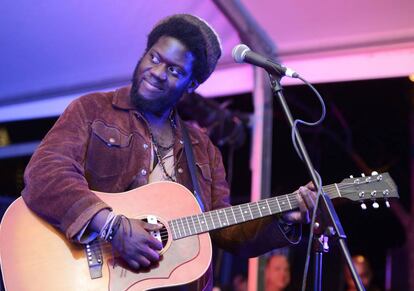 Michael Kiwanuka, en un concierto de 2013 en Texas. 