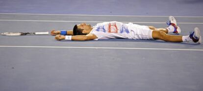 Novak Djokovic, tras imponerse a Andy Murray.