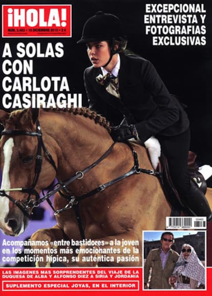 Portada de la revista ¡HOLA!, del 15 de diciembre de 2010.