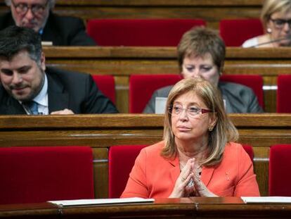 Irene Rigau, en el Parlament.