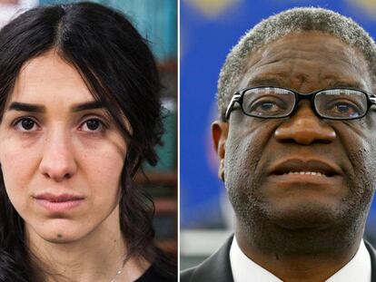 Nadia Murad i Denis Mukwege, premis Nobel 2018.