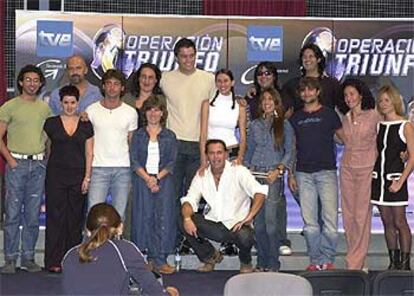 El equipo de profesores y presentadores de la tercera edición de <i>Operación Triunfo.</i>