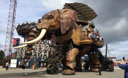 El monumental elefante de Les Machines de l&rsquo;&icirc;le de Nantes.