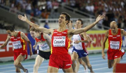 Arturo Casado se proclama en Barcelona campeón de Europa de 1.500 metros en agosto pasado.
