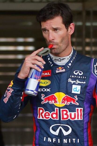 Webber, en el circuito Yas Marina de Abu Dhabi.