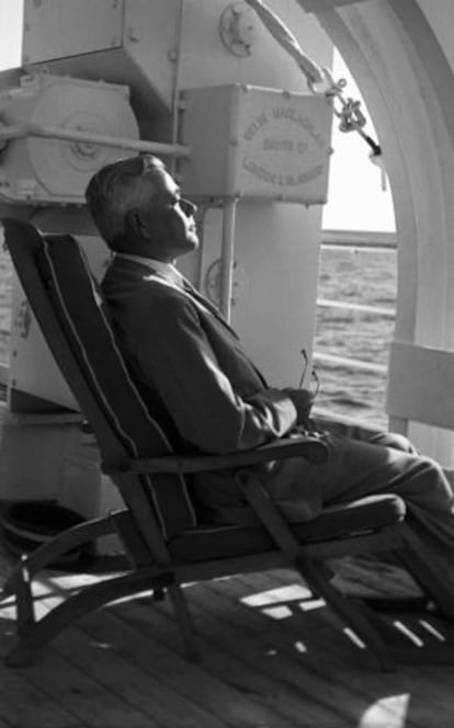 Jaume Vicens Vives en su viaje a Cerde&ntilde;a en 1957