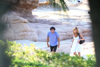 Jennifer Aniston, en una playa de Cabo San Lucas.