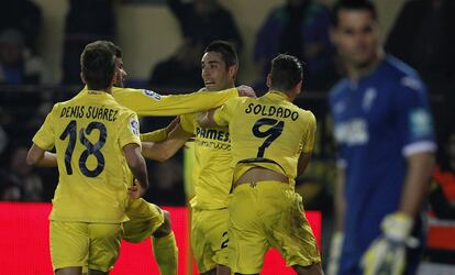 Bruno celebra su gol al Granada.