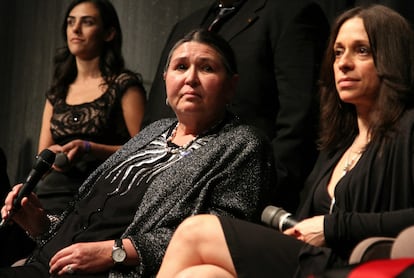 Sacheen Littlefeather, durante un acto en 2010.