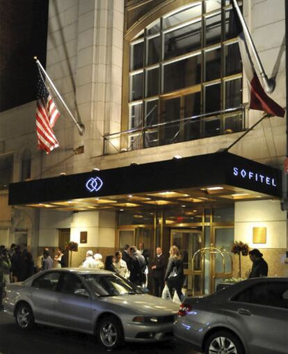 Hotel Sofitel donde se hospedaba Strauss-Kahn.