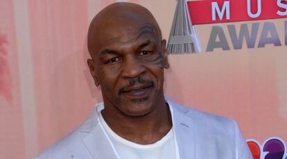 Mike Tyson en los iHeartRadio Music Awards.