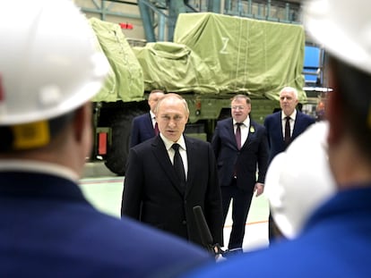 El presidente ruso, Vladímir Putin, en San Petersburgo.