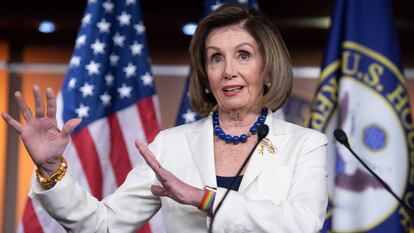 La expresidenta de la Cámara de Representantes de Estados Unidos, Nancy Pelosi.