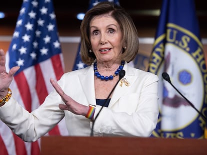 La expresidenta de la Cámara de Representantes de Estados Unidos, Nancy Pelosi.