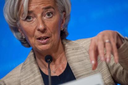 La directora gerente del FMI, Christine Lagarde.