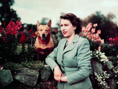 La reina Isabel II, en el castillo de Balmoral, en septiembre de 1952.