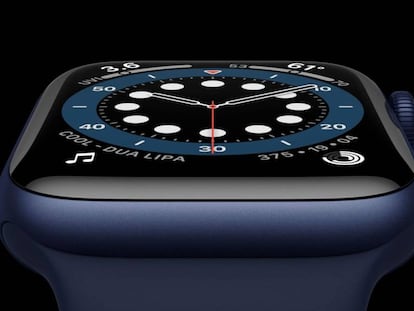 Nuevo Apple Watch Series 6 azul.