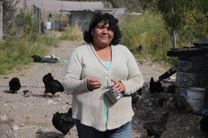 Gloria Becerra, agricultora y lideresa campesina, en Chile Chico.