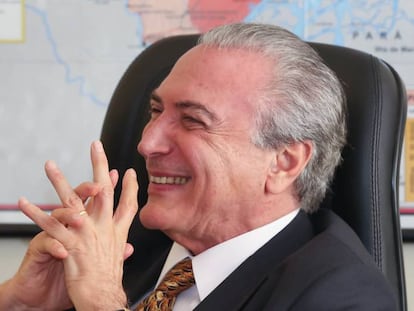 Michel Temer, presidente interino do Brasil. 