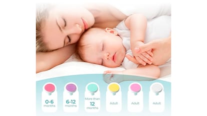 Lima eléctrica para bebés sobre fondo blanco.