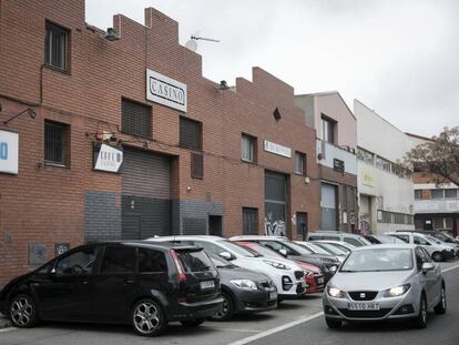 Exterior de la discoteca Casino, en el polígono industrial de El Prat de Llobregat. 
